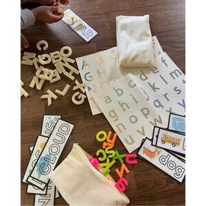 Custom Learning Uppercase and Lowercase Resin Alphabet Letters